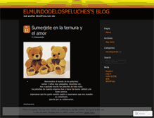 Tablet Screenshot of elmundodelospeluches.wordpress.com