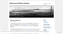 Desktop Screenshot of historicosdelfutbolcantabro.wordpress.com