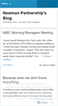 Mobile Screenshot of newmanpartnership.wordpress.com