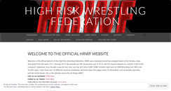 Desktop Screenshot of highriskwrestlingfederation.wordpress.com