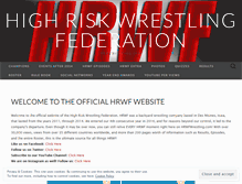 Tablet Screenshot of highriskwrestlingfederation.wordpress.com