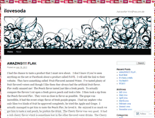 Tablet Screenshot of ilovesoda.wordpress.com