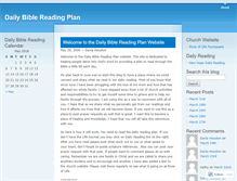 Tablet Screenshot of dailybibleplan.wordpress.com