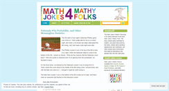 Desktop Screenshot of mathjokes4mathyfolks.wordpress.com