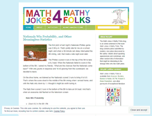 Tablet Screenshot of mathjokes4mathyfolks.wordpress.com