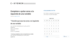 Desktop Screenshot of ckyonen.wordpress.com