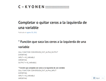 Tablet Screenshot of ckyonen.wordpress.com