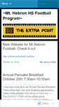 Mobile Screenshot of mthebronfootball.wordpress.com