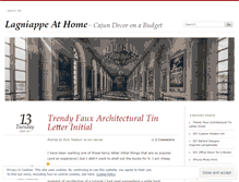 Tablet Screenshot of lagniappeathome.wordpress.com