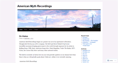 Desktop Screenshot of americanmythblog.wordpress.com
