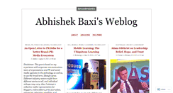 Desktop Screenshot of baxiabhishek.wordpress.com