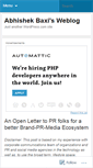 Mobile Screenshot of baxiabhishek.wordpress.com