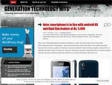 Tablet Screenshot of generationtechhits.wordpress.com