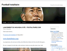 Tablet Screenshot of footballtotalitaire.wordpress.com