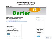 Tablet Screenshot of barteringtoday.wordpress.com