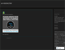 Tablet Screenshot of ahvideofactory.wordpress.com