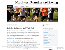 Tablet Screenshot of nwrunningandracing.wordpress.com