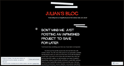 Desktop Screenshot of julianli.wordpress.com