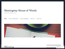 Tablet Screenshot of hemingwayhouse.wordpress.com