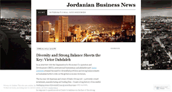Desktop Screenshot of jordanianbusinessnews.wordpress.com