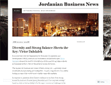Tablet Screenshot of jordanianbusinessnews.wordpress.com