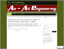 Tablet Screenshot of allengineering.wordpress.com