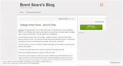 Desktop Screenshot of brentsears.wordpress.com