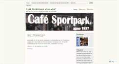 Desktop Screenshot of cafesportpark.wordpress.com