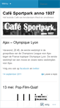 Mobile Screenshot of cafesportpark.wordpress.com