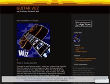 Tablet Screenshot of guitarwizapp.wordpress.com