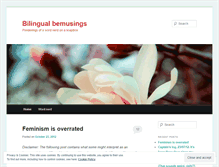 Tablet Screenshot of bloggerbemusings.wordpress.com