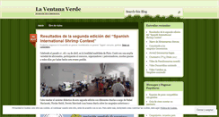 Desktop Screenshot of laventanaverde.wordpress.com