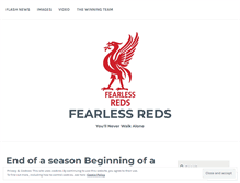 Tablet Screenshot of fearlessreds.wordpress.com