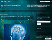 Tablet Screenshot of brainboosterprogram.wordpress.com