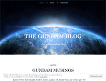 Tablet Screenshot of gundams.wordpress.com