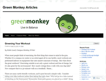 Tablet Screenshot of greenmonkeycontent.wordpress.com