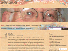 Tablet Screenshot of marklarson.wordpress.com