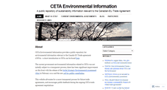 Desktop Screenshot of cetaenvironment.wordpress.com
