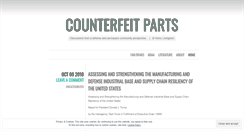 Desktop Screenshot of counterfeitparts.wordpress.com