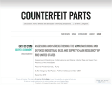 Tablet Screenshot of counterfeitparts.wordpress.com