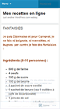 Mobile Screenshot of mesrecettesenligne.wordpress.com