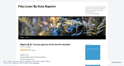 Desktop Screenshot of felalives.wordpress.com