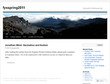 Tablet Screenshot of fysspring2011.wordpress.com