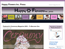 Tablet Screenshot of happyflowersinc.wordpress.com