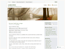 Tablet Screenshot of a1recipes.wordpress.com