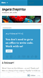 Mobile Screenshot of angeladispirito.wordpress.com