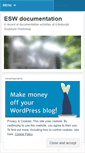 Mobile Screenshot of eswdocumentation.wordpress.com