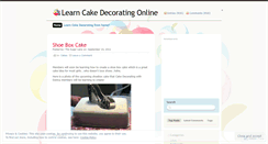 Desktop Screenshot of learncakedecorating.wordpress.com