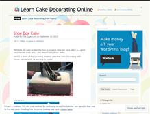 Tablet Screenshot of learncakedecorating.wordpress.com