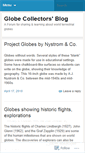 Mobile Screenshot of globecollectors.wordpress.com